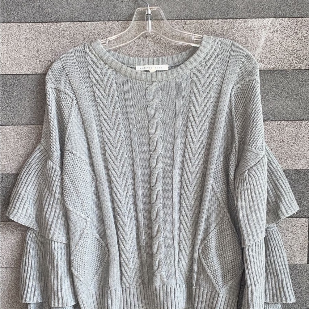 Endless rose size small gray sweater with long sleeves